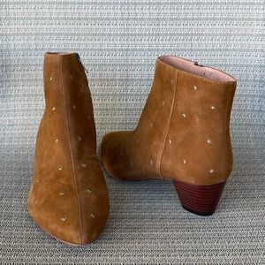Madewell The Bea Boot in Embroidered Suede Size 9